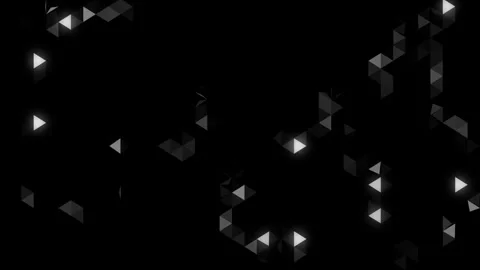 Abstract textured polygonal background. black and white triangle background Stock Footage 253769297