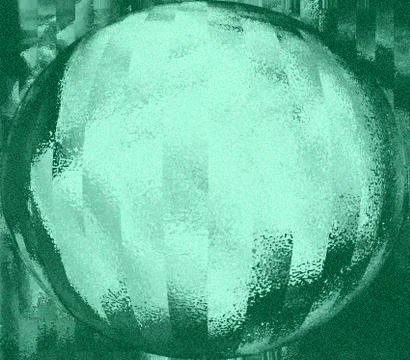 Abstract textured spherical shape on background Stock Illustration