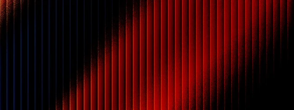 Abstract textured vertical lines with dramatic red and dark blue gradient i.. Stock Illustration