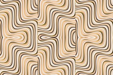 Abstract textured waves geometric seamless pattern Stock Illustration