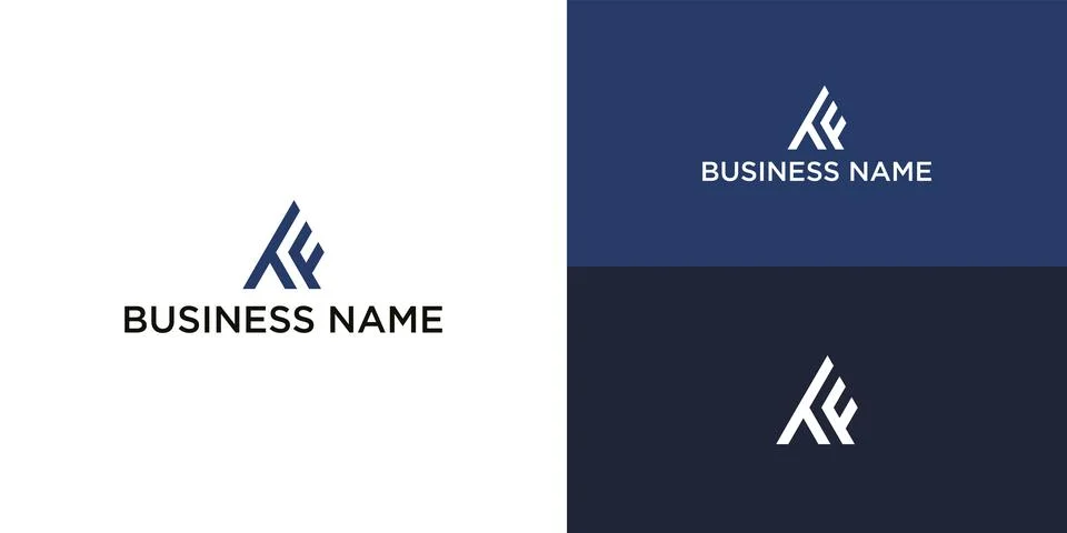 Abstract TF logo design Stock Illustration
