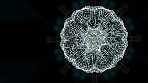 Abstract theme of concentric white pattern in contraction and extension giving Stock Footage 124661155