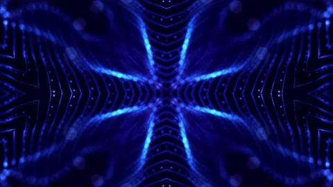Abstract theme of microworld or nanotechnology. 4k looped sci-fi 3d background Stock Footage 136405663