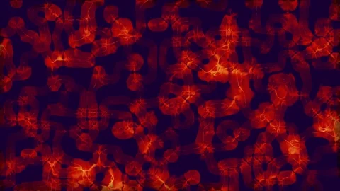 Abstract thermal energy patterns glowing with heat in dark space with a cen.. Stock Footage 340943923