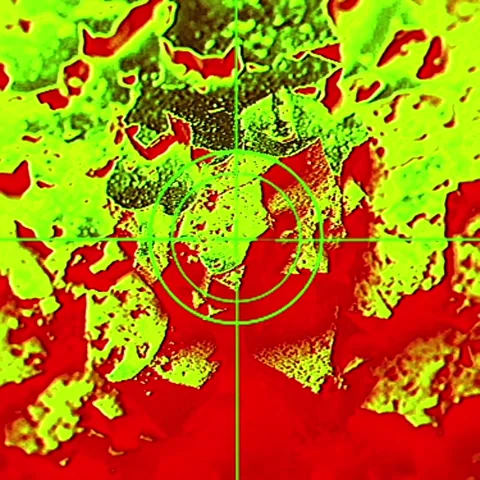 Abstract Thermal Targeting Glitch Background Stock Footage 337221760
