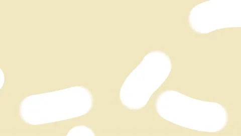 Abstract thick line worms moving chaotically. Seamless loop. Almond oil and w Stock Footage 142350744