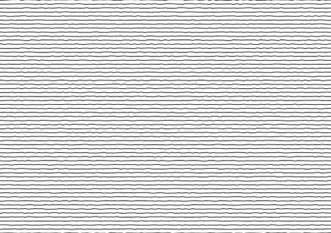 Abstract thin black stripes rough horizontal lines on white background. 스톡 일러스트
