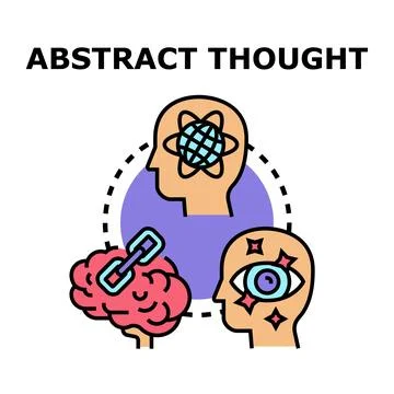Abstract thought process developing new ideas concept 스톡 일러스트