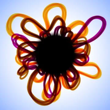 Abstract threads frame Stock Illustration