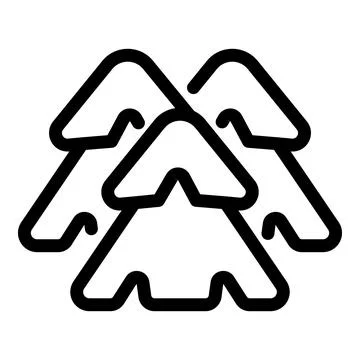 Abstract three arrowheads line icon 스톡 일러스트