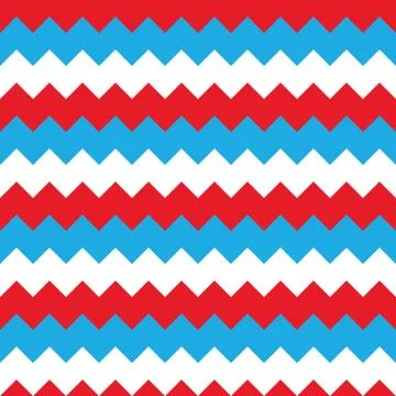 Abstract three color seamless background chevron pattern. Vector illustration Illustrazione stock