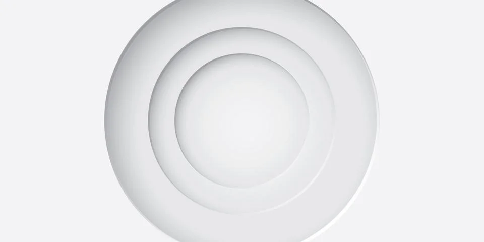 Abstract three dimension circle frame 4 layers paper cut style on white bac.. Stock Illustration