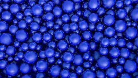 Abstract three-dimensional background of blue spheres with texture. 3d render Stock Illustration