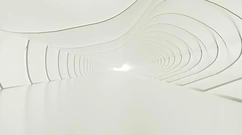 Abstract three-dimensional background from light translucent deformed planes. Illustrazione stock