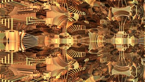 Abstract three-dimensional fractal イラスト素材