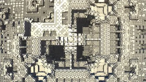 Abstract three-dimensional fractal イラスト素材