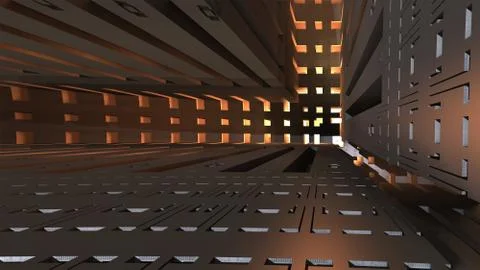 Abstract three-dimensional fractal イラスト素材