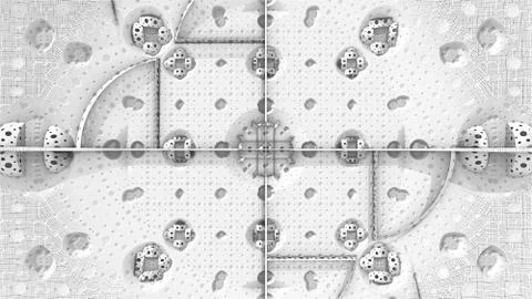 Abstract three-dimensional fractal イラスト素材