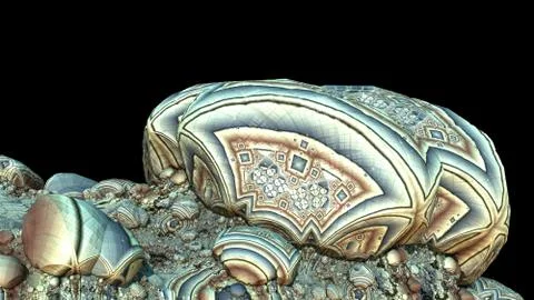 Abstract three-dimensional fractal Illustrazione stock