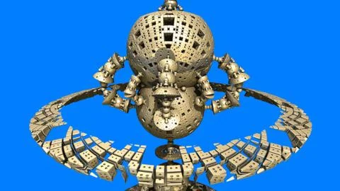 Abstract three-dimensional fractal Stockillustratie