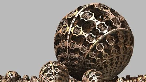 Abstract three-dimensional fractal イラスト素材