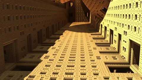 Abstract three-dimensional fractal 스톡 일러스트