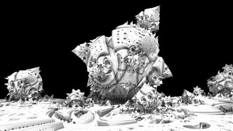 Abstract three-dimensional fractal 스톡 일러스트