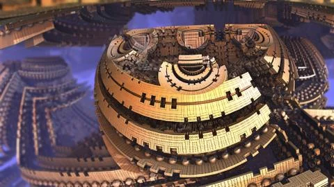 Abstract three-dimensional fractal 스톡 일러스트