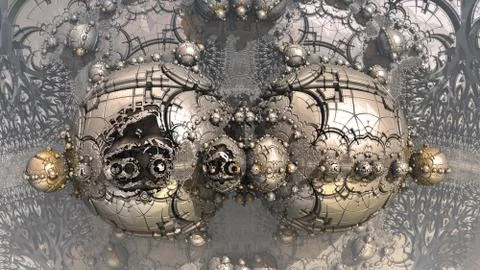 Abstract three-dimensional fractal Illustrazione stock