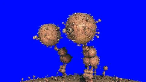 Abstract three-dimensional fractal イラスト素材