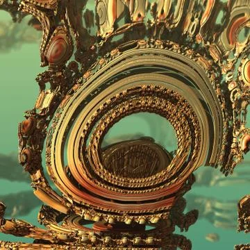 Abstract three-dimensional fractal Stockillustratie