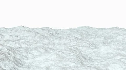 Abstract three-dimensional isolate with a relief wavy surface and smooth curv Stock Illustration