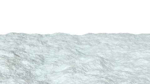Abstract three-dimensional isolate with a relief wavy surface and smooth curv Stock Illustration