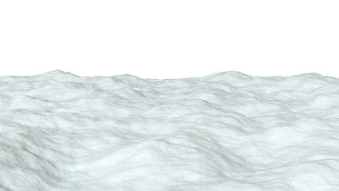 Abstract three-dimensional isolate with a relief wavy surface and smooth curv Stock Illustration