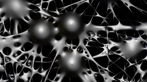 An abstract three-dimensional network dynamically transforms 스톡 동영상 331888194