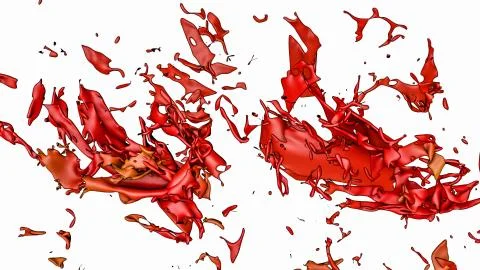 Abstract three-dimensional spray. three-dimensional. 3D rendering Illustrazione stock