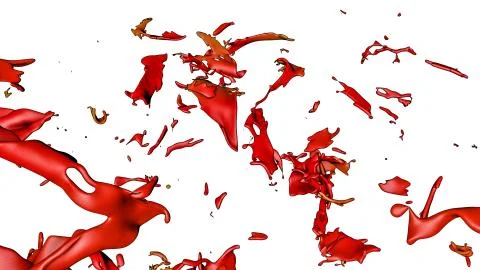 Abstract three-dimensional spray. three-dimensional. 3D rendering Stock Illustration