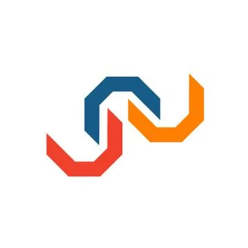 Abstract three elements vector logo, colorful geometric logotype, beauty or c 스톡 일러스트