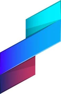 Abstract three lines logo illustration in trendy and minimal style Illustrazione stock