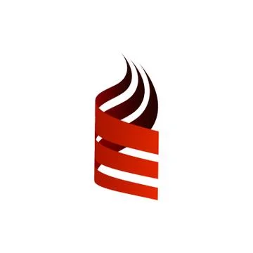 Abstract three swoosh unique simple logo vector illustration Stock Illustration