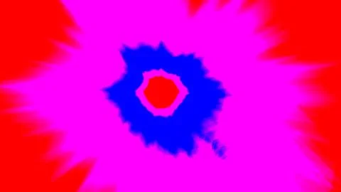 Abstract Tie-Dye Pattern with Pink and Blue Radiating Design Centered Stock Illustration