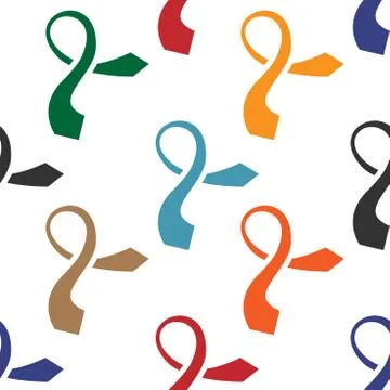 Abstract ties seamless pattern Stock Illustration