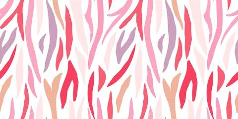 Abstract tiger skin seamless pattern. Abstract animal fur endless backdrop. Stock Illustration