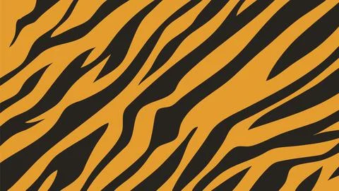 Abstract Tiger Stripe Pattern Design Stock Illustration