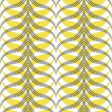 Abstract tiger stripes seamless pattern in trendy Stock Illustration