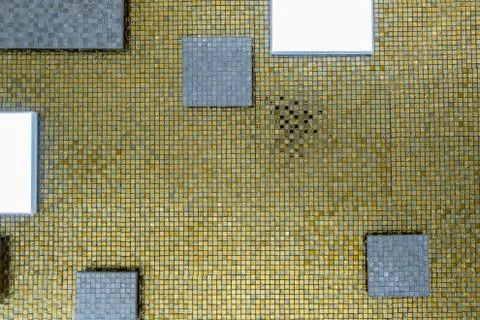 Abstract tile big square, pixel mosaic background. Photos