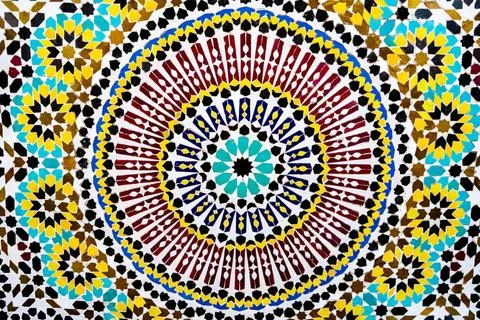 Abstract tile mosaic pattern, photo as background mosaic tile abstract pat... Foto stock