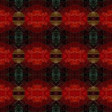 Abstract tileable regular ornamental mosaic Stock Illustration