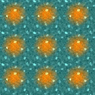 Abstract tileable regular ornamental mosaic Stock Illustration