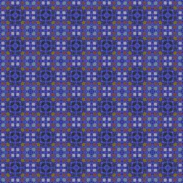 Abstract tileable seamless regular ornamental mosaic pattern Stock Illustration